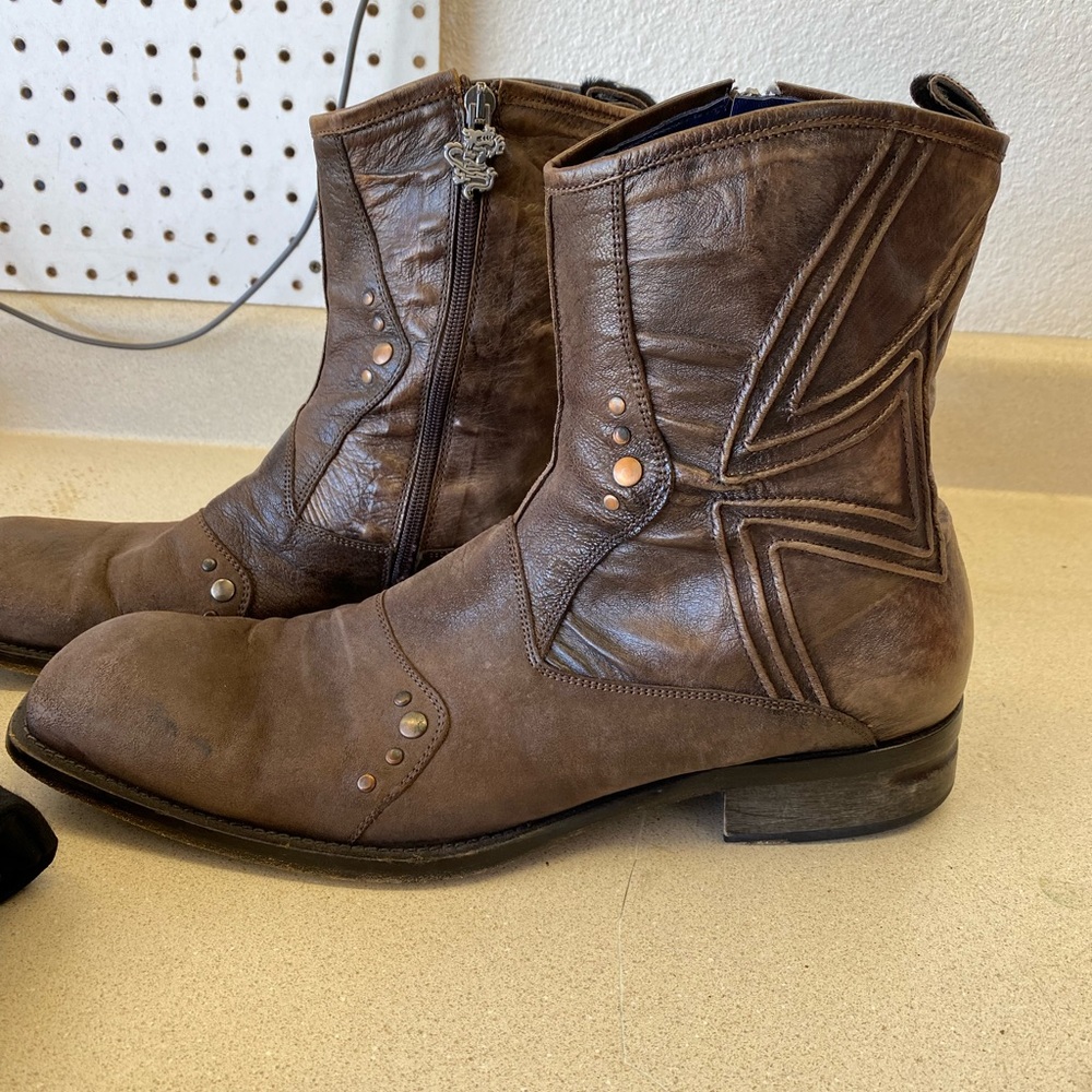 Mark Nason Men’s brown leather dress boots